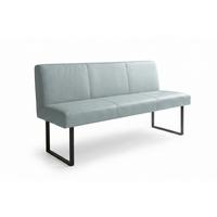 ESSZIMMERBANK ELEEN Hellblau Leder - Hellblau, Leder (143/85/69cm) - KAWOLA