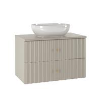 WASCHTISCH 80.6cm Izae Kaschmir - Beige, Holzwerkstoff (80.6/52.2/46.5cm) - Petits-meubles