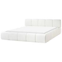 BETT mit Lattenrost 180/200 Stoff Cremeweiß Orville - Creme, Textil (180/200cm) - Beliani