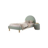 POLSTERBETT mit Hocker Karlotta 97x107x212 aus Holzwerkstoff in Grün - Grün, Holzwerkstoff (90/200cm) - 58aufmkessel