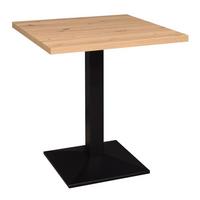 BARTISCH Ekzuperiia 70x70x75 schwarz matt/asteiche - Naturfarben, Metall (70/70/75cm) - 58aufmkessel