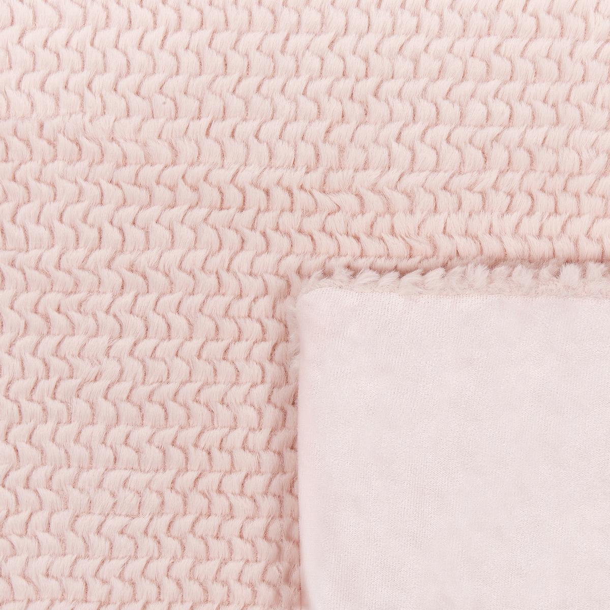 DECKE Pastellrosa Bjas 200/150 cm - Pink, Textil (150/200cm) - Beliani