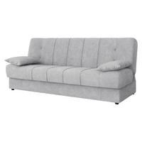 SCHLAFSOFA Sonia - Hellgrau/Schwarz, Holz/Kunststoff (194/88/90cm) - MIRJAN24