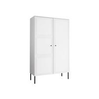VITRINE Palazzo Bis - Schwarz/Weiß, Holzwerkstoff/Kunststoff (100/166/39cm) - MIRJAN24