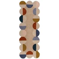 TEPPICH aus Wolle HALLEIN in Rost, geometrisch, 80 x 230 cm - Multicolor, Textil (230/80cm) - KADIMA DESIGN