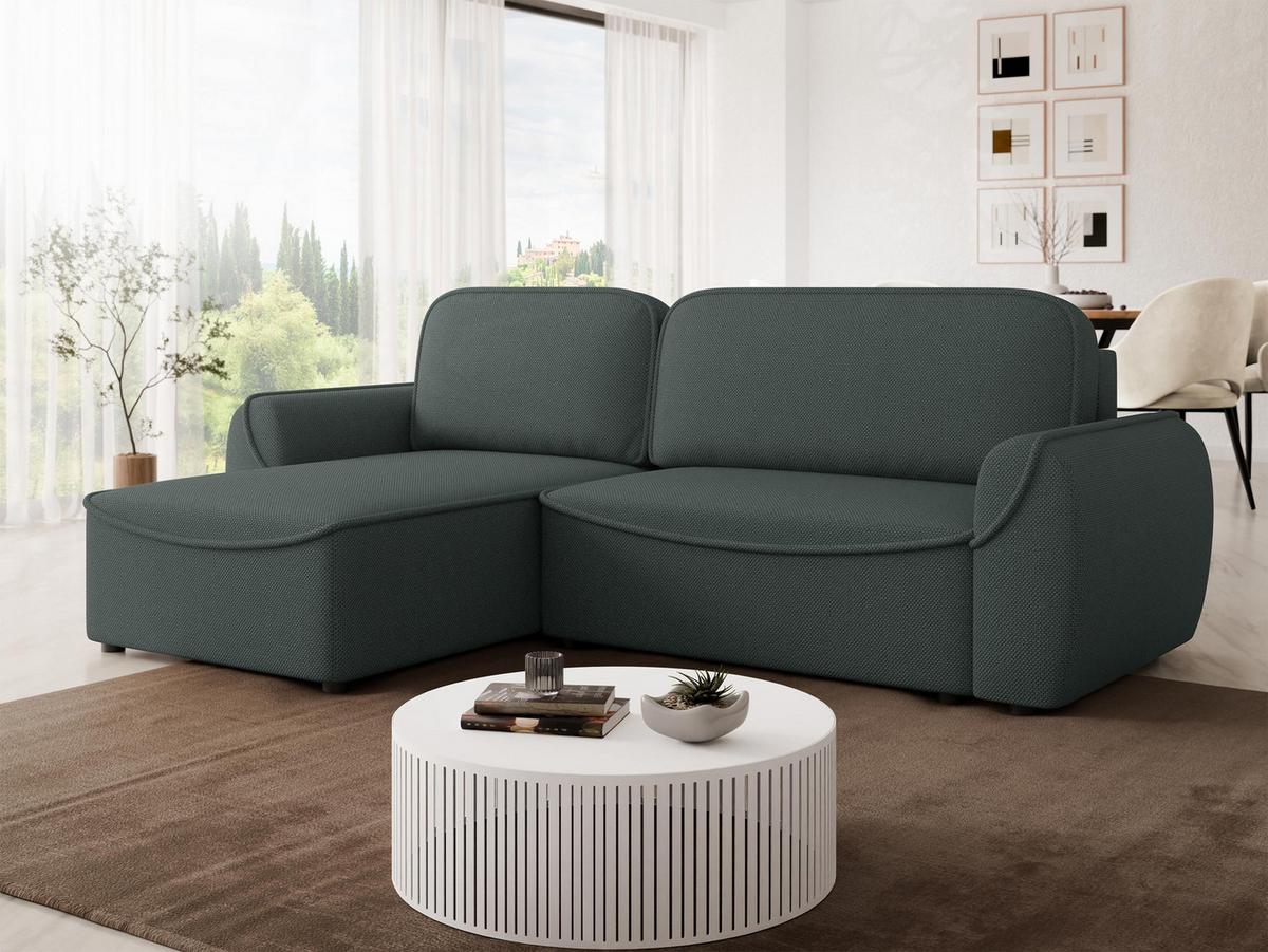 ECKSOFA Loom - Schwarz/Grau, Holz/Kunststoff (261/175cm) - MIRJAN24