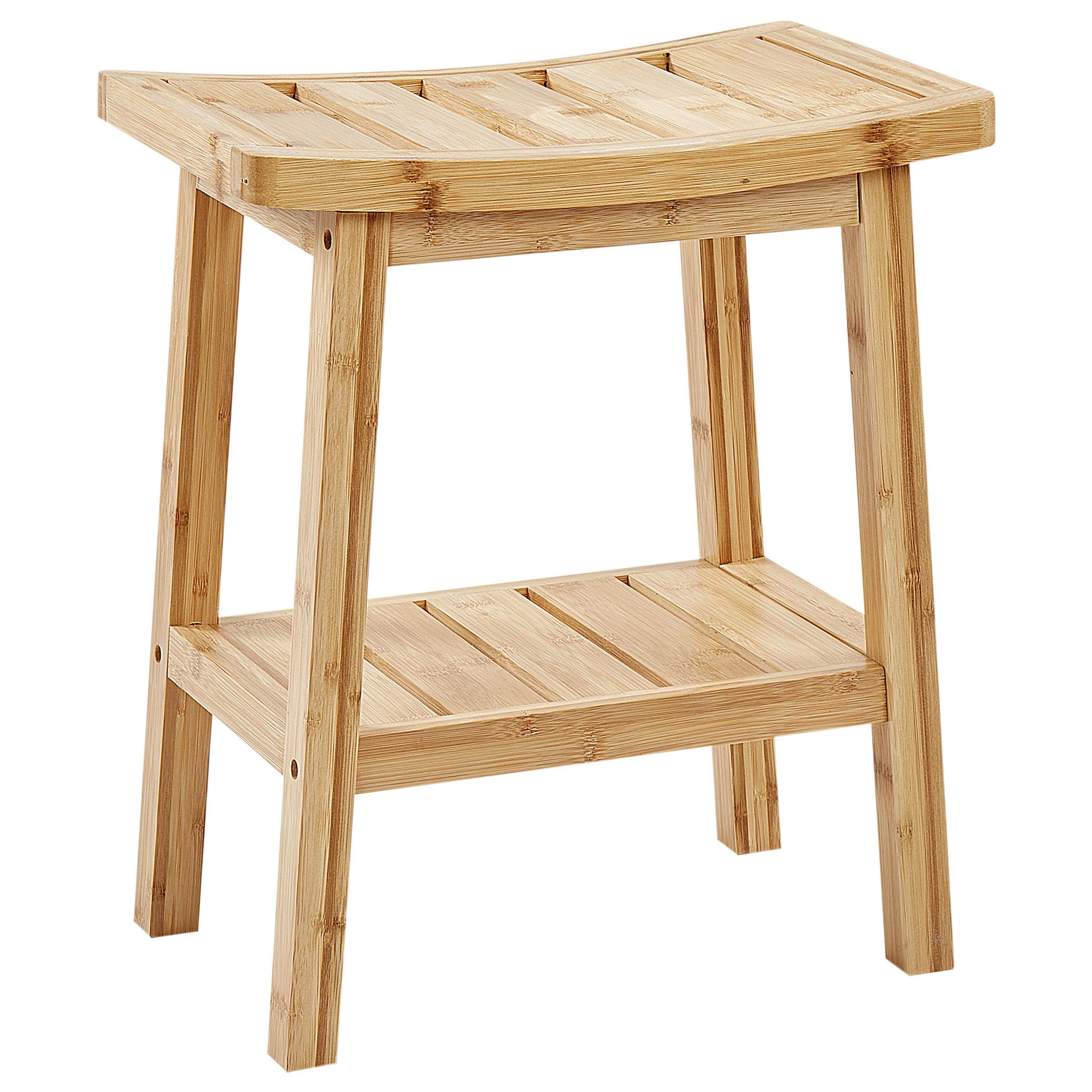 BEISTELLTISCH Bambus Hellbraun Tremont - Braun, Holz (45/39/45cm) - Beliani