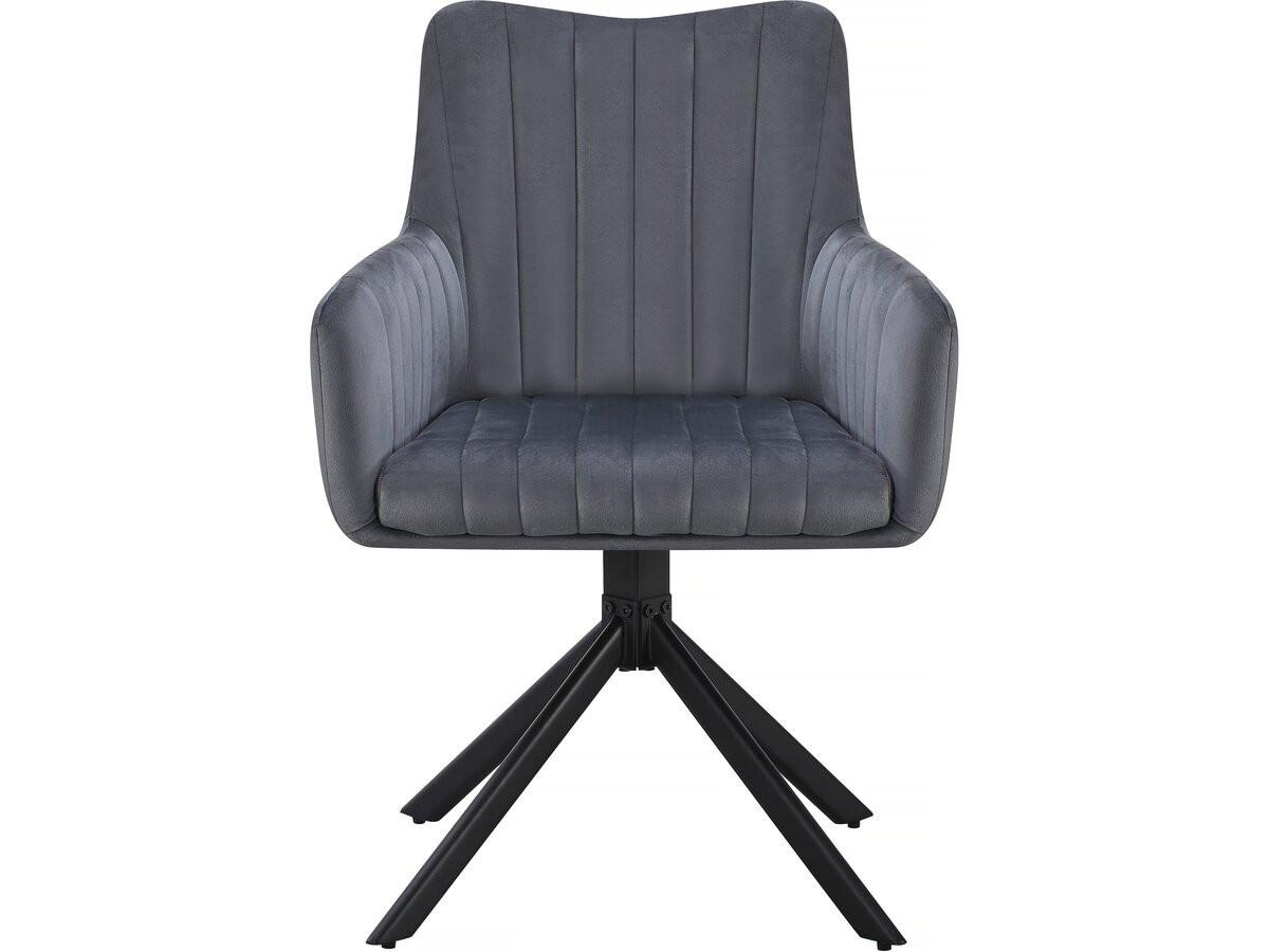 STUHL 2er Set pharell Grau - Grau, Textil (61/87/58cm) - Habitat Garten