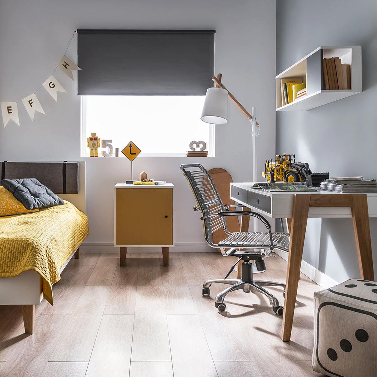 SCHREIBTISCH Grau - Grau, Holzwerkstoff (128/60/76cm) - Petits-meubles