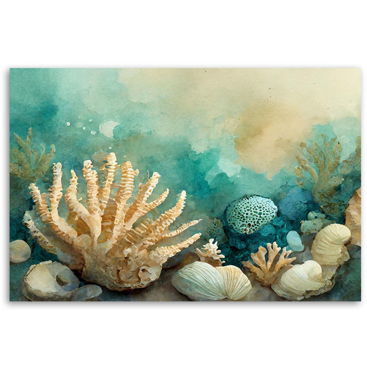 KUNSTDRUCK Grün 60/40 cm - Grün, Textil (60/40cm) - KUNSTLOFT
