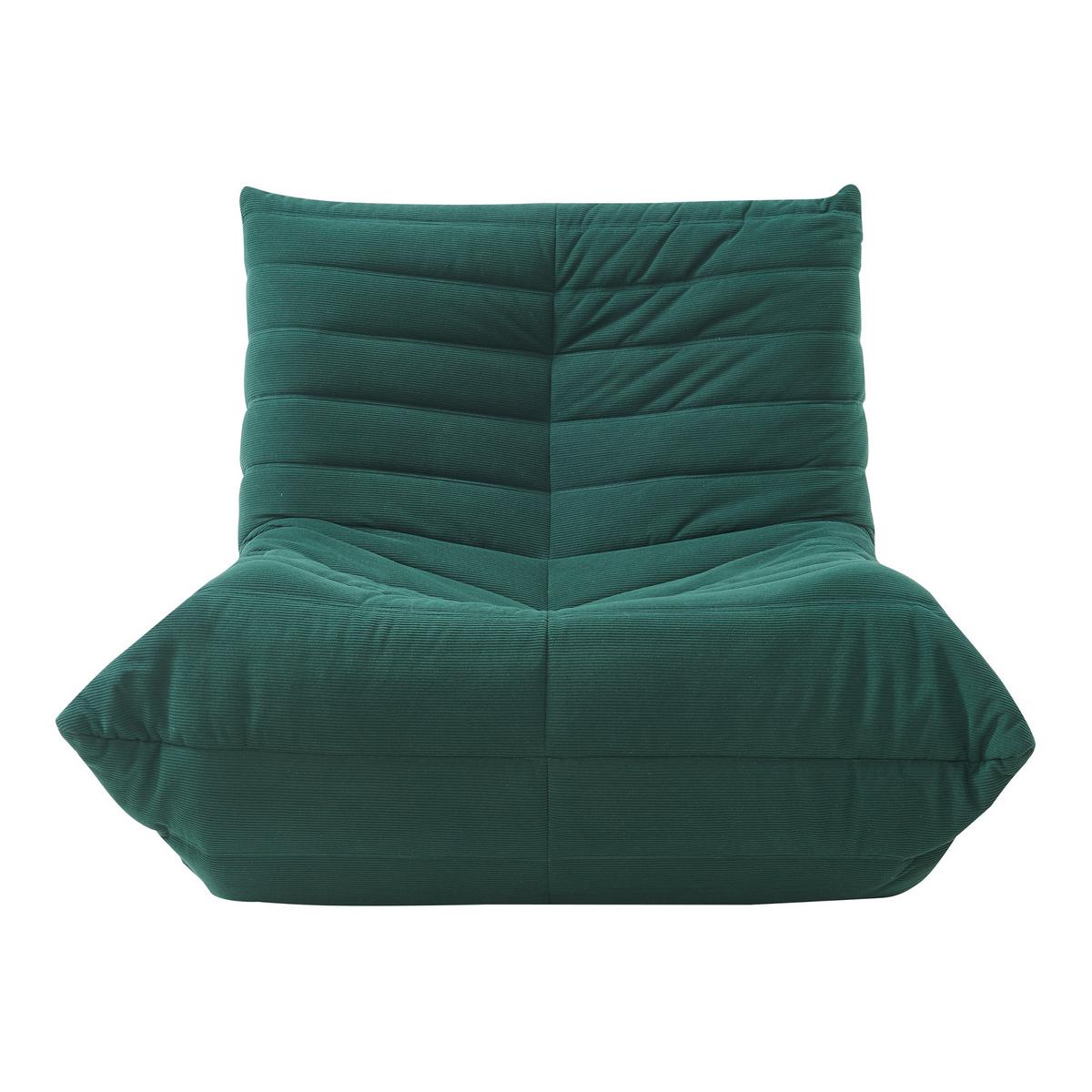 BODENSESSEL Kodsø - Grün, Textil (90/75/100cm) - [en.casa]