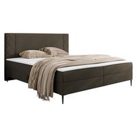 BOXBETT Portes - H3 - Schwarz/Braun, Holzwerkstoff/Textil (160/200cm) - MIRJAN24