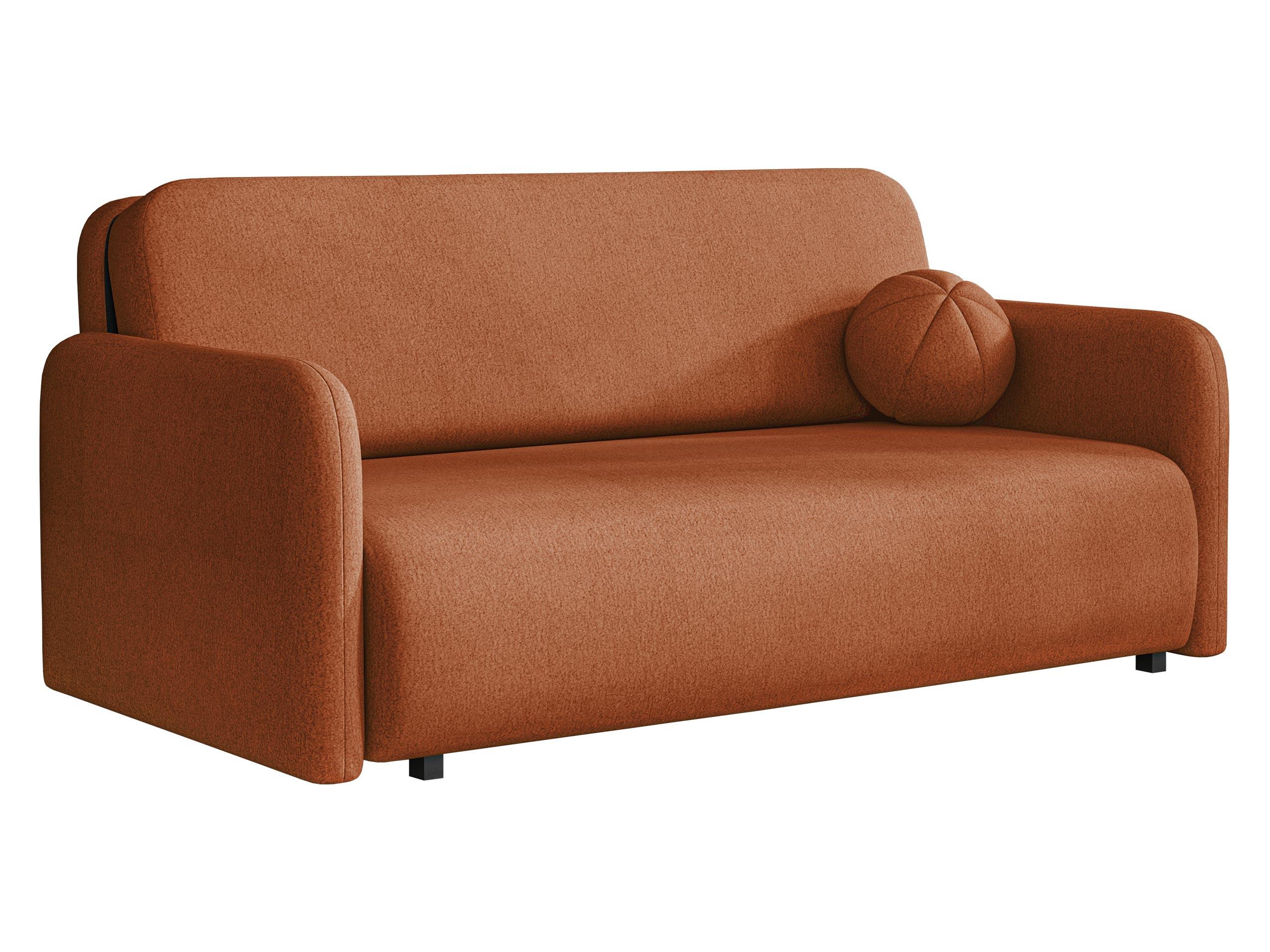 SCHLAFSOFA Viva Sun IV - Schwarz/Orange, Holz/Textil (170/85/103cm) - MIRJAN24