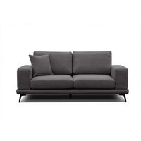 SOFA MEDIOLANE 2,5-Sitzer, graphitfarben - Graphitfarben, Holzwerkstoff/Textil (203/87/96cm) - Wozimo