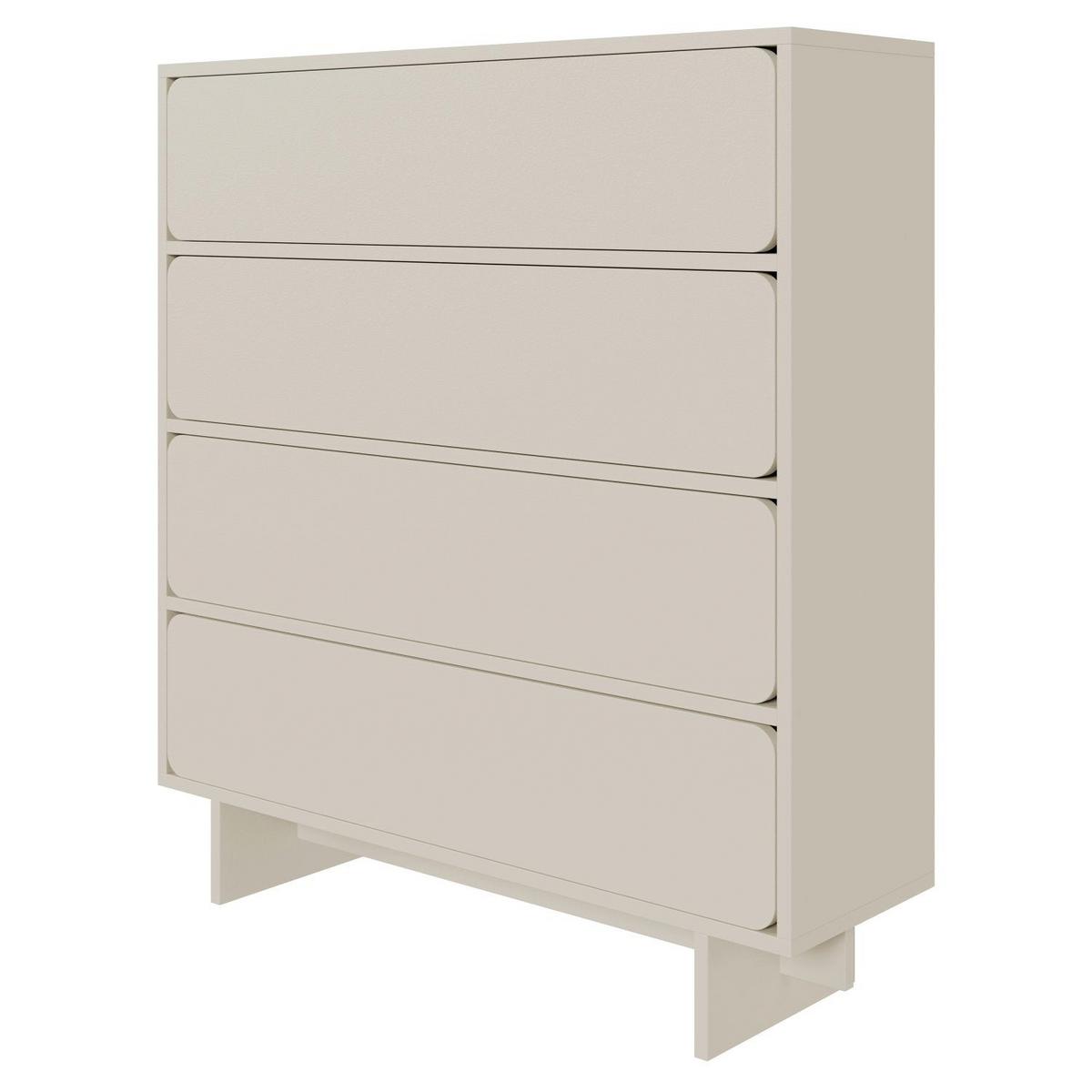 KOMMODE Wuwu Greige 101 cm - Taupe, Holzwerkstoff (100.8/111.8/35cm) - Selsey