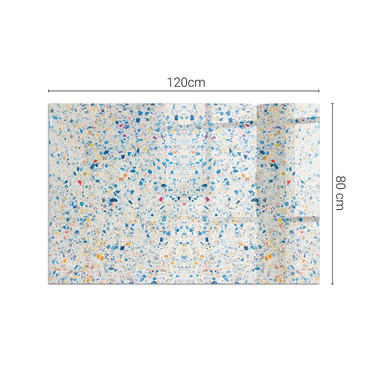 GLASPLATTE für Kamin 120x80 cm - Weiß, Glas (120/80/0.4cm) - TULUP