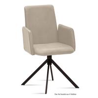 ARMLEHNSTUHL (6er-Set) Drina 52x92x60 Schwarz/Natur - Schwarz/Naturfarben, Kunststoff (60/92/52cm) - 58aufmkessel