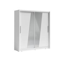 KLEIDERSCHRANK Weiß 204/215/62 - Weiß, Holzwerkstoff (204/215/62cm) - RAUMHIRSCH FURNITURE