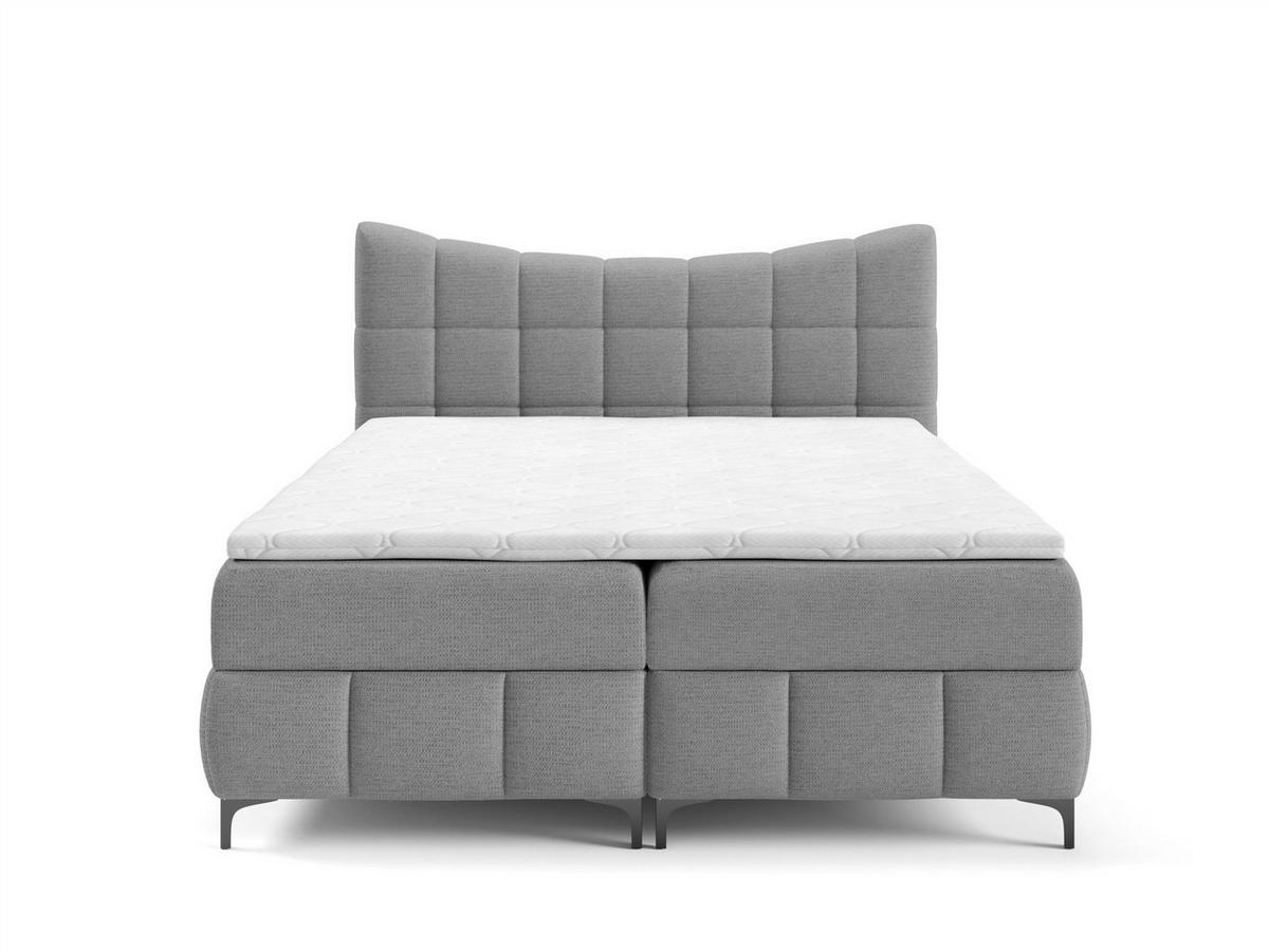 BOXBETT Charles In Aragon - Grau, Holzwerkstoff/Textil (200/200cm) - Fun Möbel