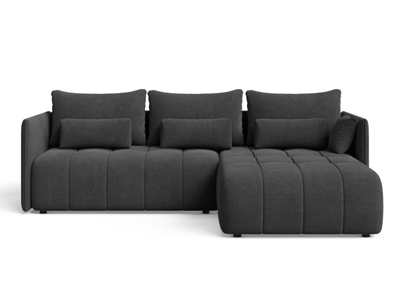 ECKSOFA Ardi Anthrazit - Anthrazit, Holz/Textil (245/182cm) - Graingold