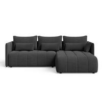 ECKSOFA Ardi Anthrazit - Anthrazit, Holz/Textil (245/182cm) - Graingold