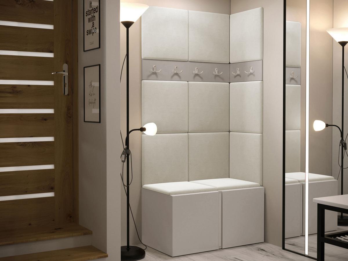 GARDEROBEN-SET Orion I - Kaschmir/Beige, Holzwerkstoff/Kunststoff (84/186/46cm) - MIRJAN24