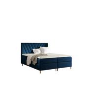BOXBETT Espen Premium - Blau, Holzwerkstoff/Textil (140/200cm) - Fun Möbel