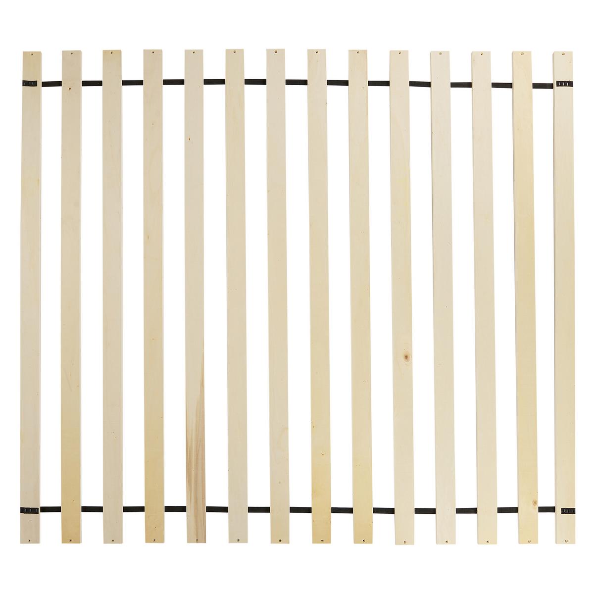 BETT mit Lattenrost 160x200 cm Weiß Champagnat - Weiß, Holz (160/200cm) - Beliani