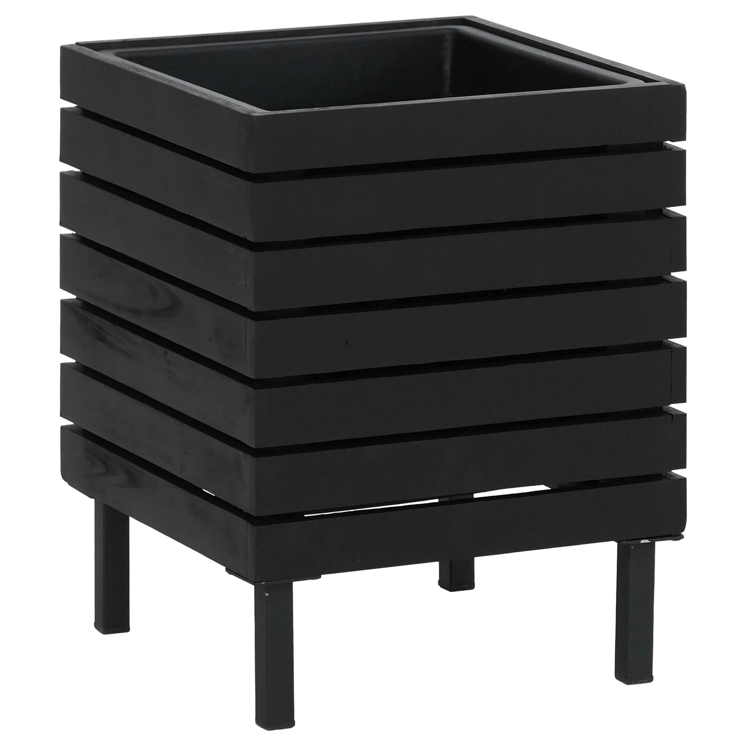 PFLANZKASTEN Schwarz - Schwarz, Holz (33/43/33cm) - MCW