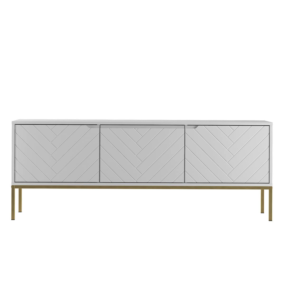 TV-MÖBEL Daria Weiß - Weiß, Holzwerkstoff (151/77/39cm) - Petits-meubles