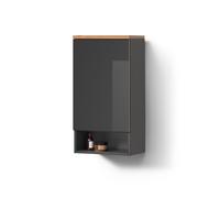 BADSCHRANK Tanaro Anthrazit 40 x 77.5 cm - Anthrazit, Holzwerkstoff (40/77.5/27cm) - Livinity®