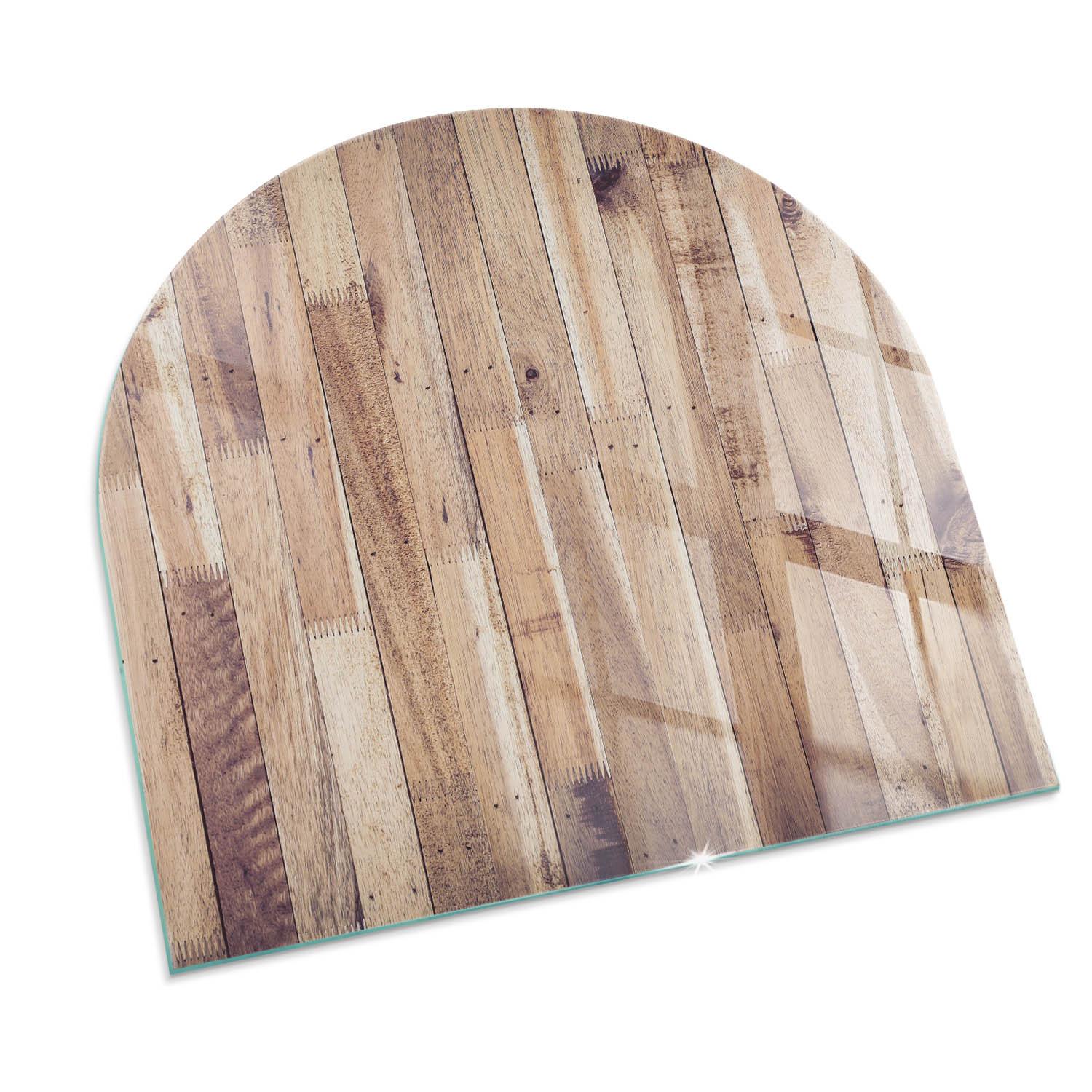GLASPLATTE für Kamin 100x100 cm - Braun, Glas (100/100/0.4cm) - TULUP