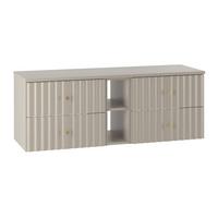 WASCHTISCHUNTERSCHRANK 140.6cm Izae Kaschmir - Beige, Holzwerkstoff (140.6/52.2/46.5cm) - Petits-meubles