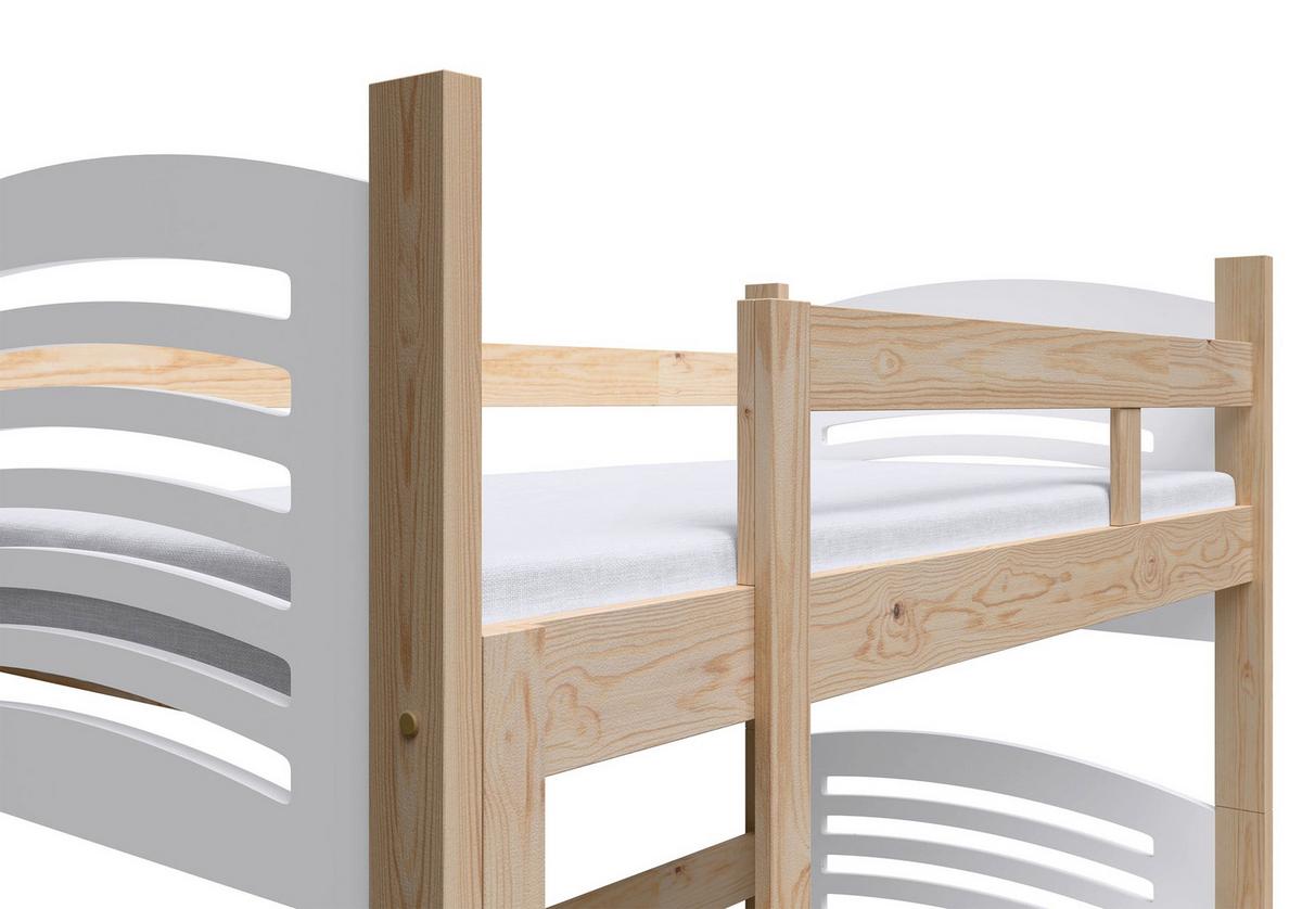 ETAGENBETT FÜR 3 PERSONEN Cami 75x180 cm - Beige, Holz (75/180cm) - Selsey