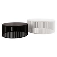 COUCHTISCH-SET Velede - Multicolor/Weiß, Holzwerkstoff/Metall (75/75/30cm) - MIRJAN24