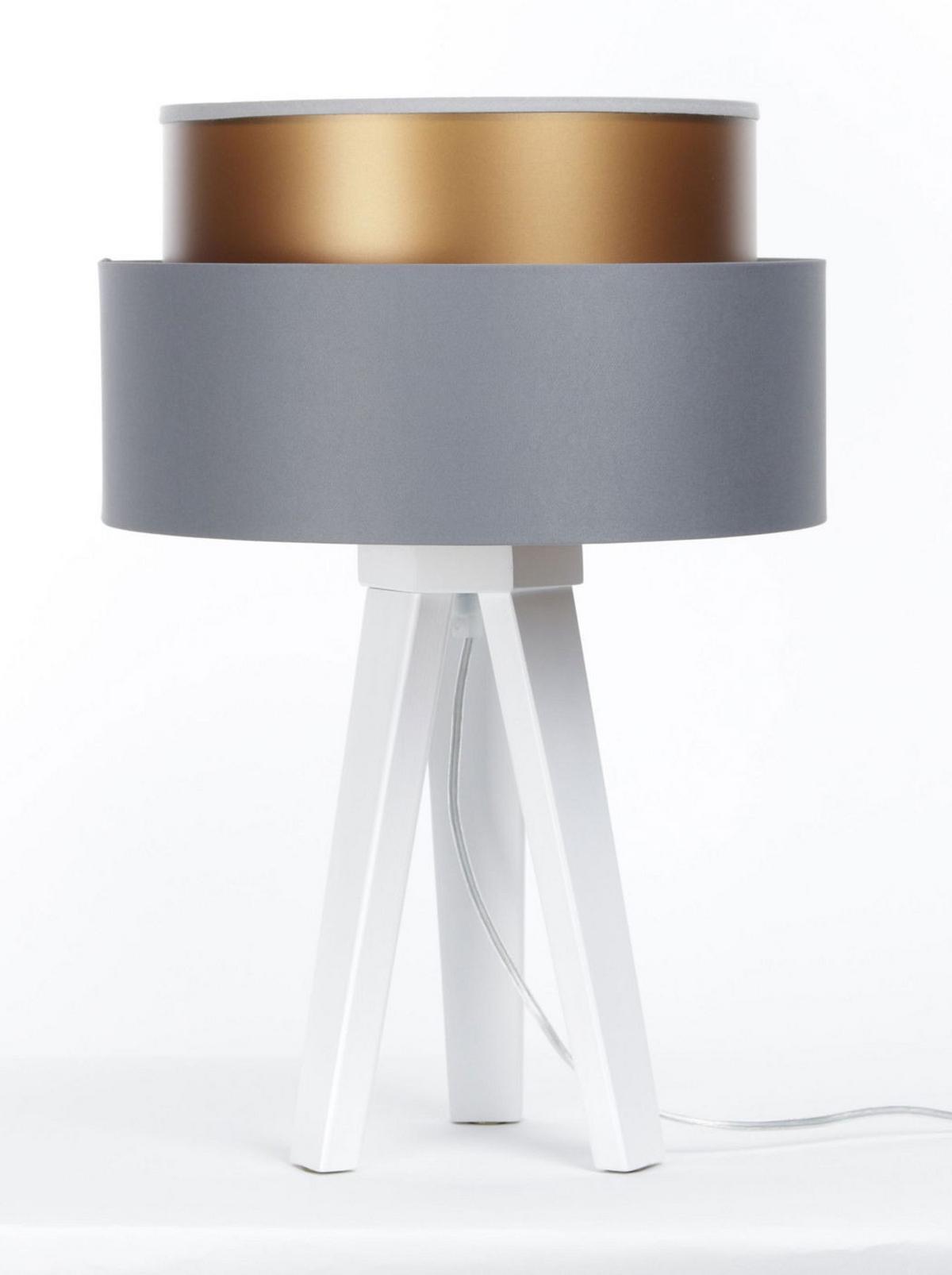 TISCHLAMPE Grau 30/45 cm - Weiß, Kunststoff (30/0.7/45cm) - ONZENO
