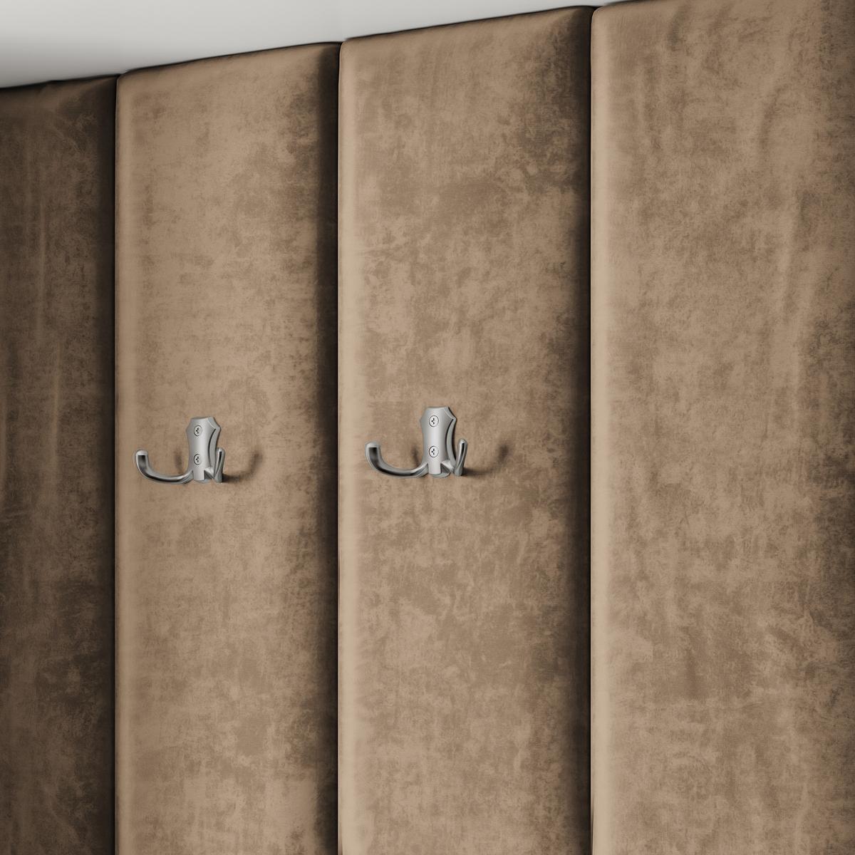 GARDEROBENSCHRANK REMA 120/240/60 cm Modern Garderobe-Set Eiche Wotan - Eiche Wotan/Schwarz, Holzwerkstoff (120/240/60cm) - MASSENO
