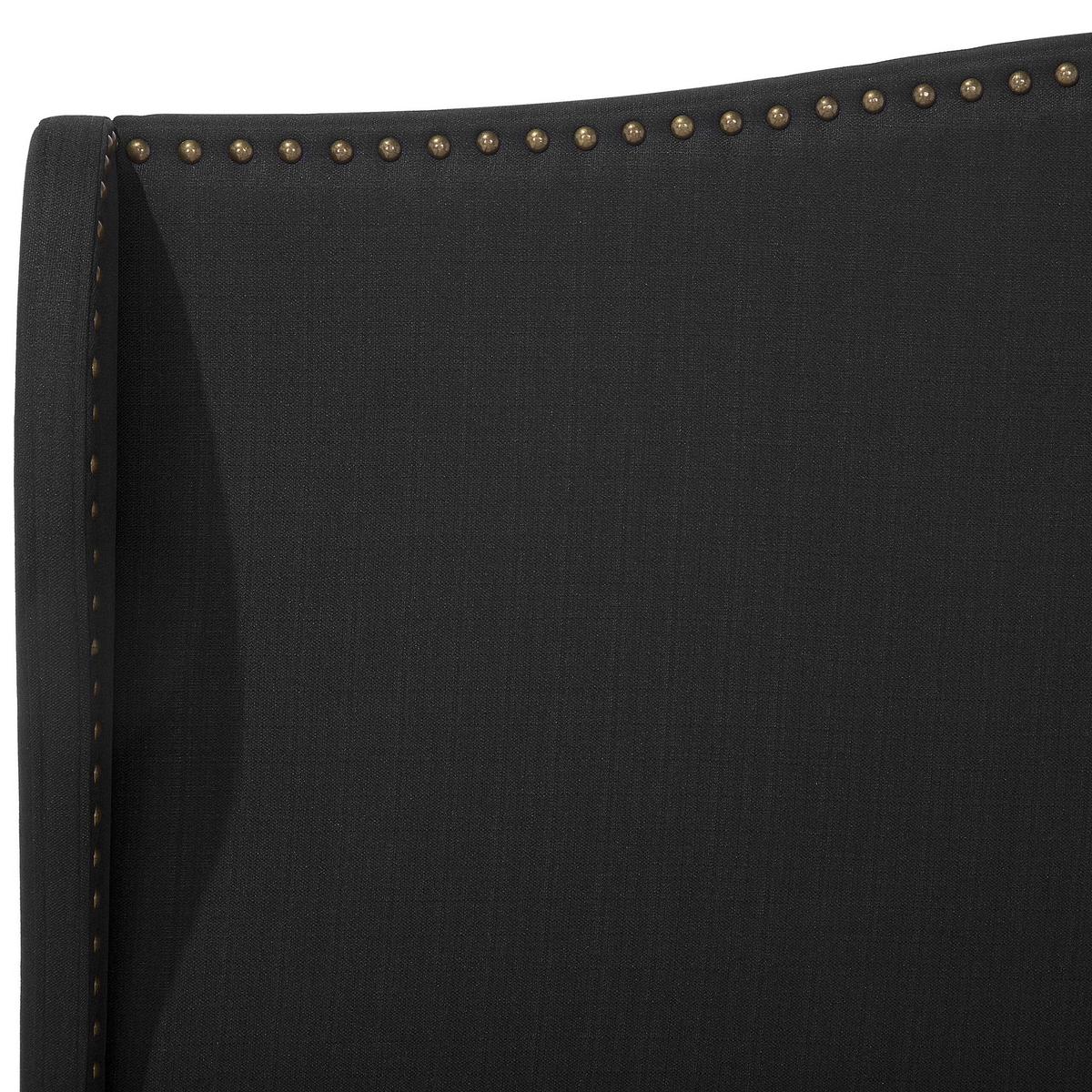 POLSTERBETT 180/200cm Schwarz Colmar - Schwarz, Textil (180/200cm) - Beliani