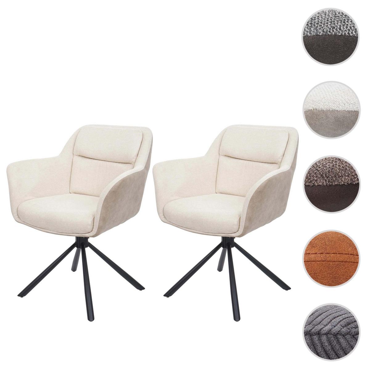 ESSZIMMERSTUHL Cremeweiß - Creme/Weiß, Textil (65/83/57cm) - MCW
