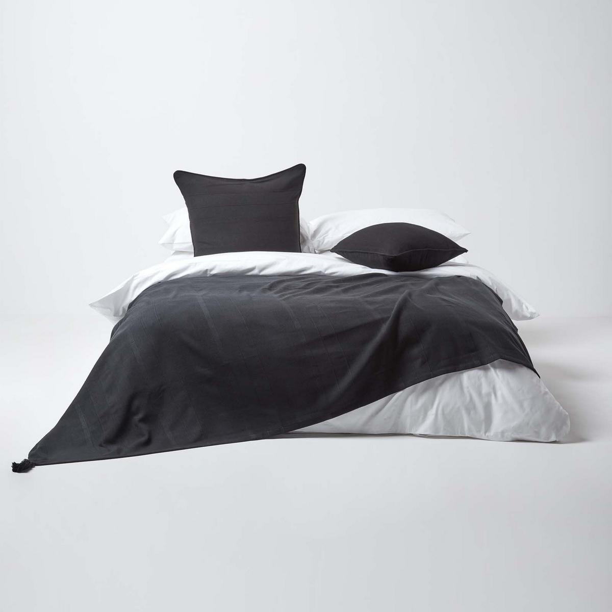 KISSENHÜLLE Rajput 45/45 cm, 100% Baumwolle - Schwarz, Textil (45/45cm) - Homescapes