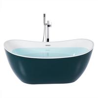 BADEWANNE FREISTEHEND 77x170x72 cm grün Antigua - Grün, Kunststoff (77/72/170cm) - Beliani