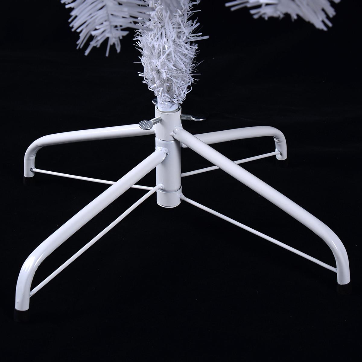 WEIHNACHTSBAUM Weiß - Weiß, Kunststoff (180cm) - COSTWAY