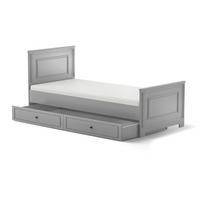 BETT 90/200 Grau - Grau, Holzwerkstoff (90/200cm) - Petits-meubles