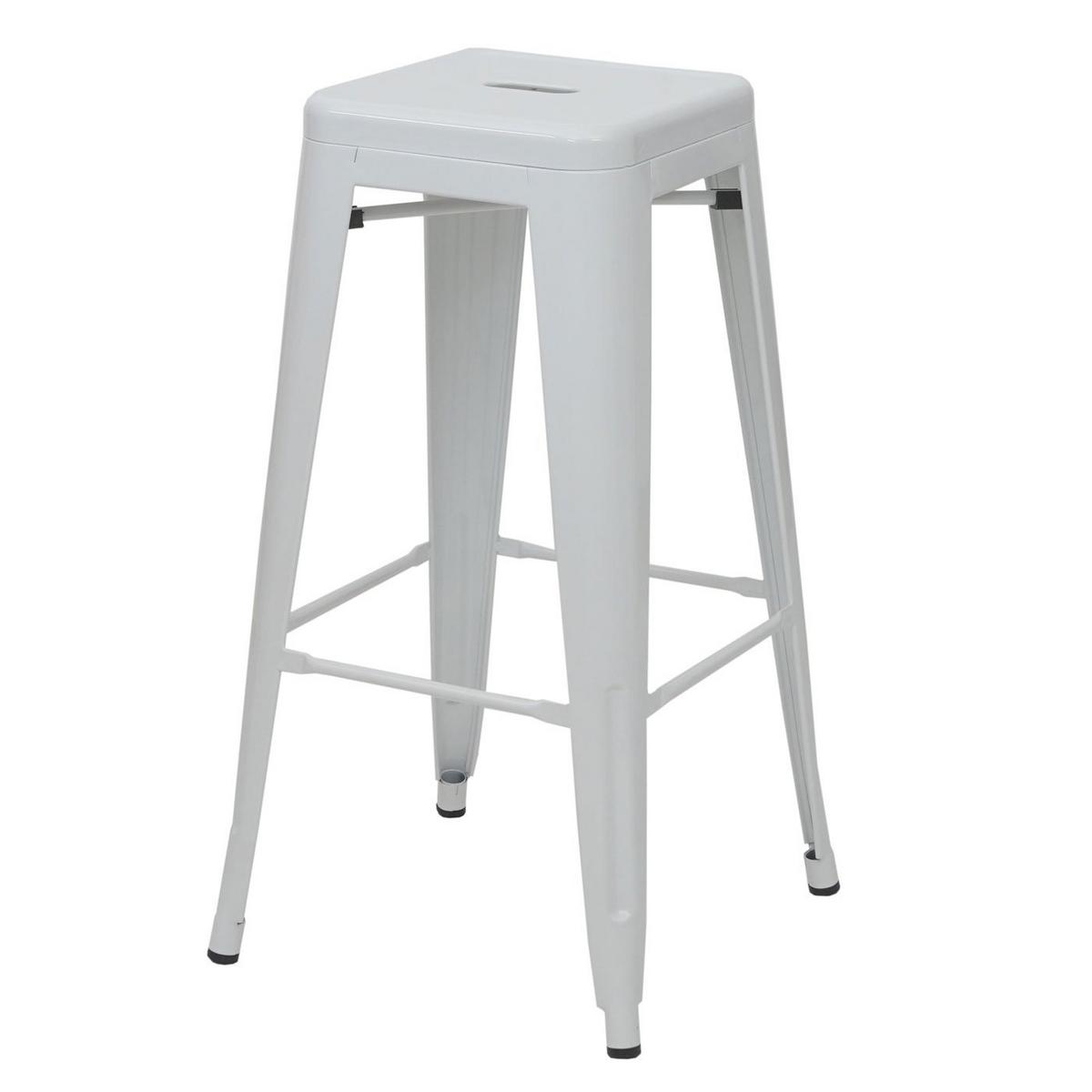 BARHOCKER METALL Grau - Grau, Metall (43/77/43cm) - MCW
