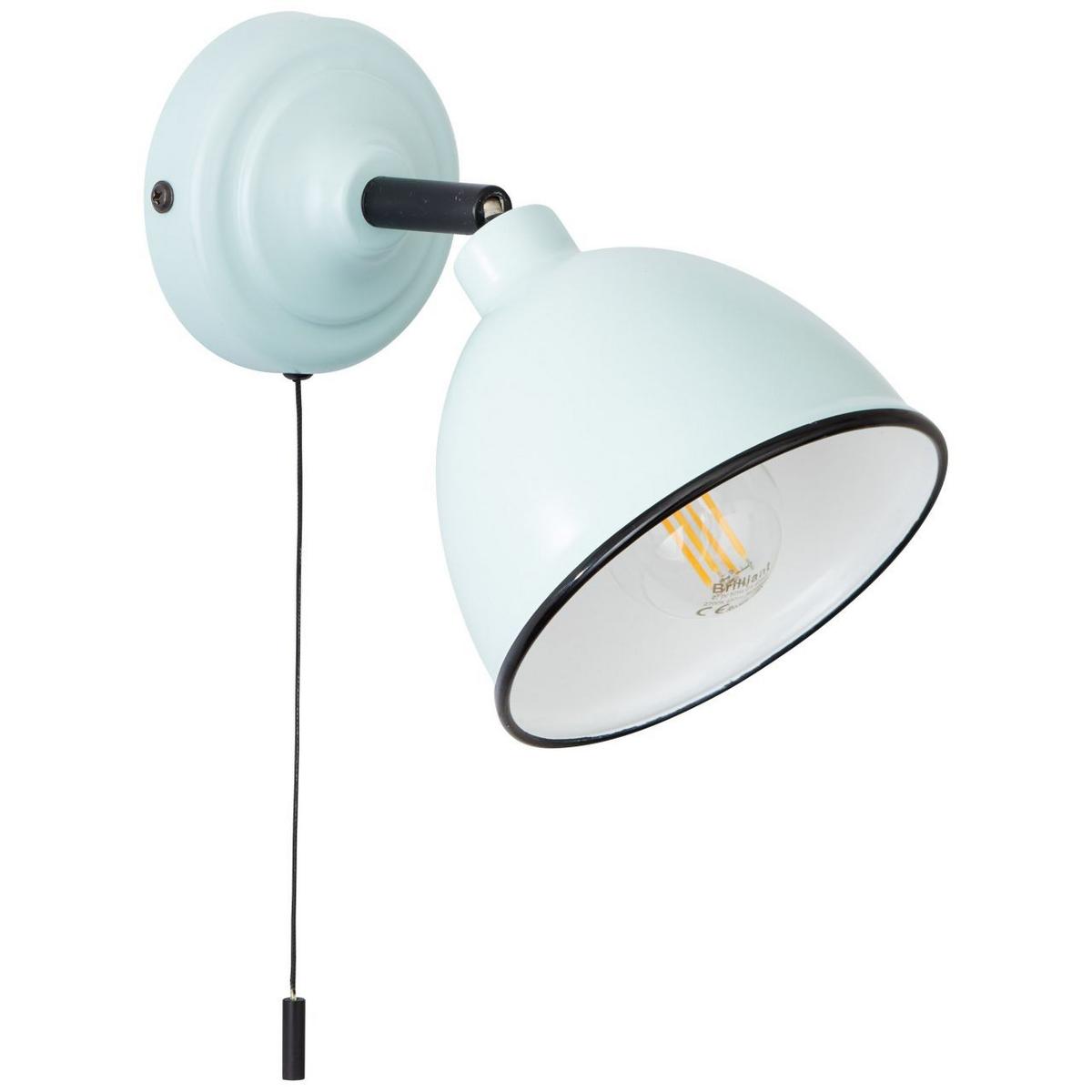 WANDLEUCHTE Telio 97002/40 - Chromfarben/Hellblau, Metall (12.5/12.5/19.5cm) - Brilliant
