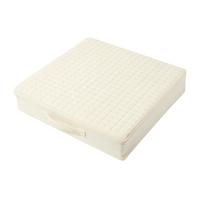 SITZKISSEN orthopädisch 50/50/10 cm – Sesselkissen creme - Beige, Textil (50/50/10cm) - Homescapes