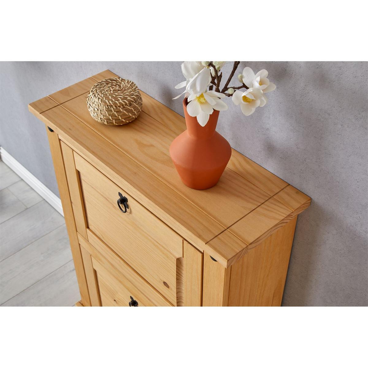 SCHUHKIPPER TEQUILA braun - Braun, Holz (73/95/26cm) - IDIMEX
