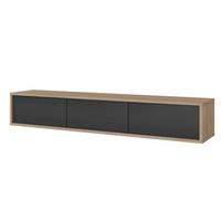 TV-LOWBOARD Moddern Eiche / Anthrazit 180 cm - Eichefarben/Anthrazit, Holzwerkstoff (180/32/36cm) - Selsey