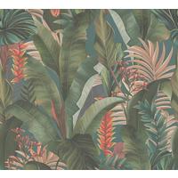 VLIESTAPETE Bunt 53/1005 cm - Petrol, Textil (53/1cm) - KUNSTLOFT