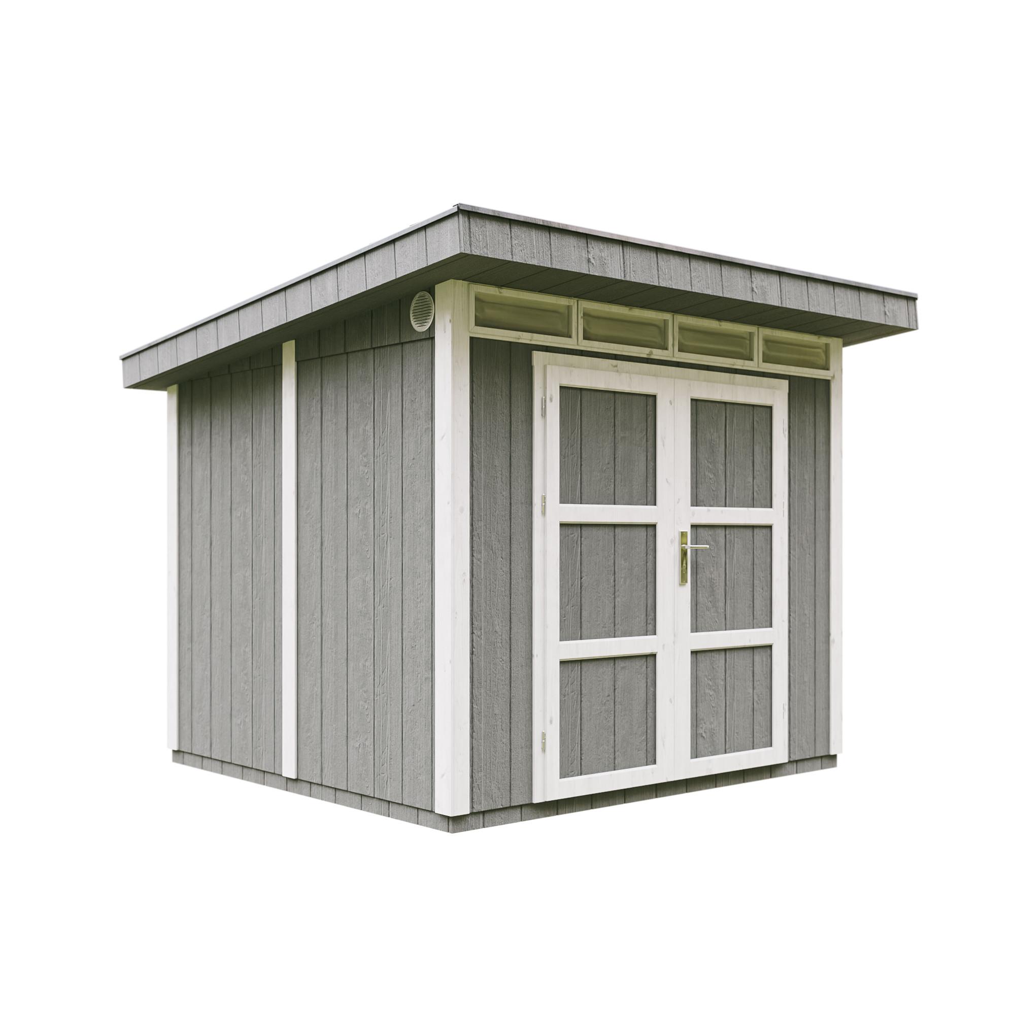 HOLZ-GARTENHAUS basis LP SmartSide 5,9m² mit B279xL293xH239 cm - M903A - CAVERN STEEL - Dunkelgrau, Holz (294/237/279cm) - Timbela